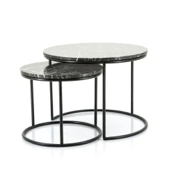 Clearance Bijzettafel set Romeo Bijzettafels|Salontafels Chevron-Right