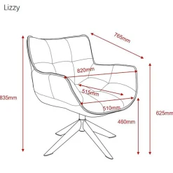 Hot Draaifauteuil Lizzy Fauteuils