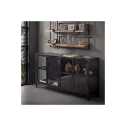 Online Dressoir Rift 4d gun metal Dressoirs