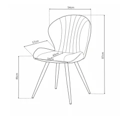 Outlet Eetkamerstoel Diamond Eetkamerstoelen