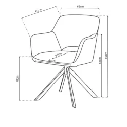 Online Eetkamerstoel Lynda Eetkamerstoelen