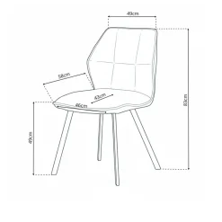 Eetkamerstoel Micha Eetkamerstoelen