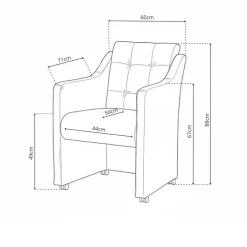 New Eetkamerstoel Monaco Eetkamerstoelen