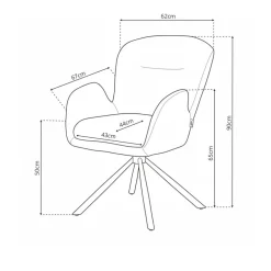 New Eetkamerstoel Tessa Eetkamerstoelen