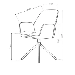 Eetkamerstoel Yuna Eetkamerstoelen