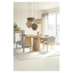 Sale Eettafel Lune 240x105 cm - naturel Eettafels Chevron-Right