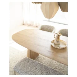 Sale Eettafel Lune 240x105 cm - naturel Eettafels Chevron-Right