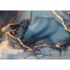 Discount Glasschilderij Blauw goud 160x110 Schilderijen