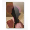 Online Glasschilderij Silhouette Lady 2 Schilderijen