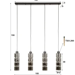 Sale Hanglamp Cilinder Glas Hanglampen