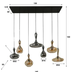 Hot Hanglamp Karaf 7-lichts Hanglampen