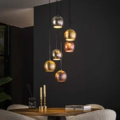 Online Hanglamp Metal print, 6-lichts Hanglampen