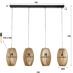 Clearance Hanglamp Orbit 4L Hanglampen