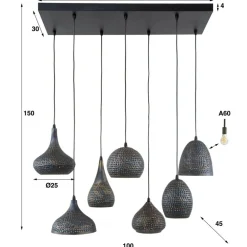 Discount Hanglamp Punch mix 7-lichts Hanglampen
