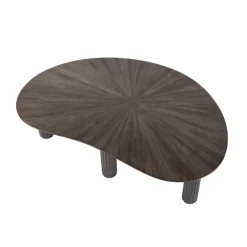 Best Salontafel 110cm niervormig Maya teak Salontafels Chevron-Right