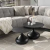 Discount Salontafel Drop Shape set van 2 Salontafels Chevron-Right