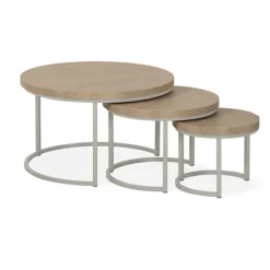 Clearance Salontafel Hugo, set van 3 Salontafels Chevron-Right