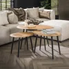Salontafel Organisch, Set van 3 Salontafels Chevron-Right