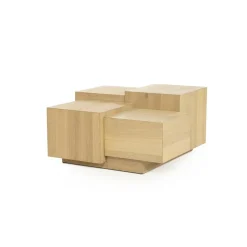 Hot Salontafel Quinten vierkant - naturel Salontafels Chevron-Right