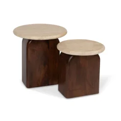 Discount Salontafel Senna, set van 2 Salontafels Chevron-Right