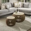 Best Salontafel set/2 curve Nuovo travertin Salontafels Chevron-Right