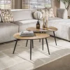 Clearance Salontafel set/2 organisch ray metal Salontafels Chevron-Right