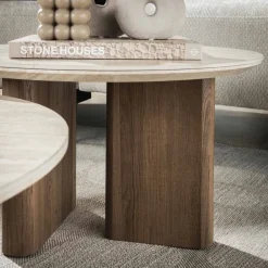 Outlet Salontafel set/2 Romano rond Salontafels Chevron-Right