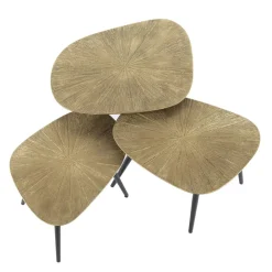 Online Salontafel set/3 vierhoekig ray metal Salontafels Chevron-Right