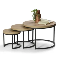 Sale Salontafels Lisa, set van 3 Salontafels Chevron-Right