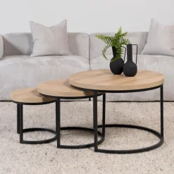 Sale Salontafels Lisa, set van 3 Salontafels Chevron-Right