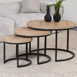 Sale Salontafels Lisa, set van 3 Salontafels Chevron-Right