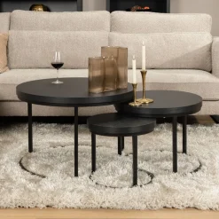 Hot Salontafels Lisa, set van 3 Salontafels Chevron-Right