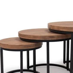 Clearance Salontafels Lisa, set van 3 Salontafels Chevron-Right
