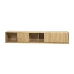 Outlet TV meubel Milo 240 cm - naturel Tv-Meubels