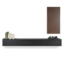 Sale TV-meubel Alessio | Zwevend incl. haard & schouw Tv-Meubels