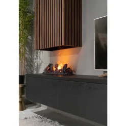 New TV-meubel Alessio | Zwevend incl. haard & schouw Tv-Meubels