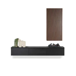 Best TV-meubel Alessio | Zwevend incl. haard & schouw Tv-Meubels