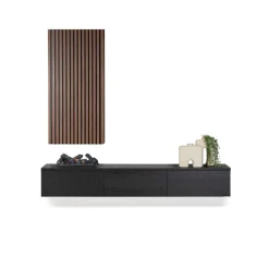 Discount TV-meubel Alessio | Zwevend incl. haard & schouw Tv-Meubels