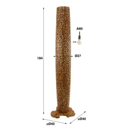 Clearance Vloerlamp Bars L 4-lichts Vloerlampen