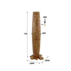 Clearance Vloerlamp Bars M 3-lichts Vloerlampen