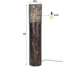 Online Vloerlamp Cilinder 120cm Vloerlampen