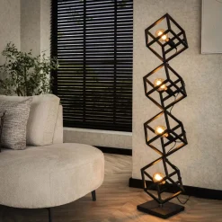 Clearance Vloerlamp Kubus 4L Vloerlampen