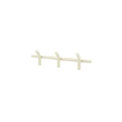 Wall coat rack Matto 3 - beige Wanddecoratie
